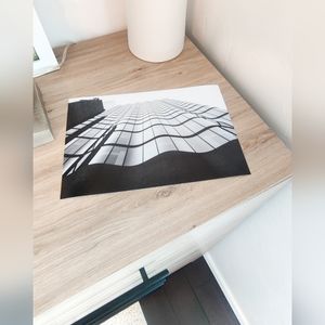 🖤 Sleek Shadows - 8x12 Photo Print | Black and White || modern office wall art